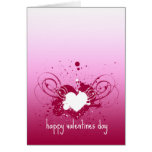 Happy Valentines Day - Messy Hearts Card
