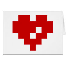 Happy Valentine's Day / Pixel Heart 8 Bit Love Card
