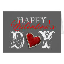 "Happy Valentine's day" romantic heart love Greeting Card