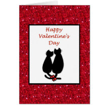 Happy Valentine's Day with kitty cats kittens Cards