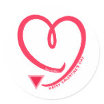 Happy Valentines Day, Womyn stickers