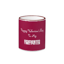 Happy Valentine's DayTo My, Firefighter-Mug