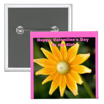 Happy Valentine's Dayto my Girl buttons