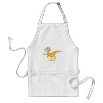 Happy Velociraptor Dinosaur Apron