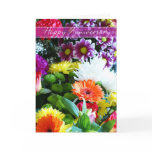 Happy Wedding Anniversary Bouquet Of Flowers Card