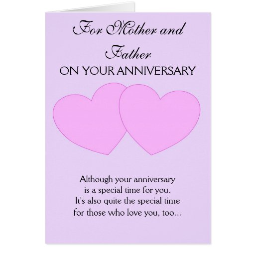 Happy Wedding Anniversary Mother And Father Cards