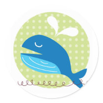 Happy Whale Stickers