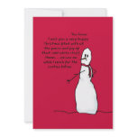 Happy White Christmas Flat Card invitations