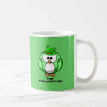 happy whooo patricks day mugs