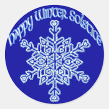 Happy Winter Solstice Stickers