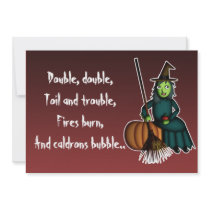 Happy witch, invitation