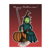 Happy Witch, postcard