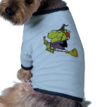 Happy Witch Rides Broom pet clothing