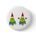Happy XMas Trees buttons