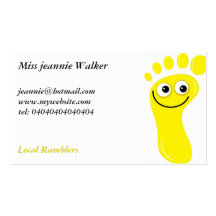 Happy Yellow Feet Business Card