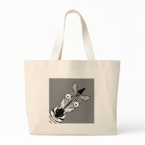 HAPPY ZEBRA CANVAS BAGS
