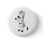 Happy Zebra Button