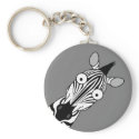 HAPPY ZEBRA KEYCHAIN