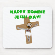 Happy Zombie Jesus Day Mouse Mat