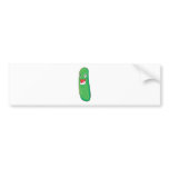 Happy Zucchini Vegetable Cartoon bumper stickers