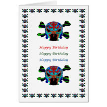 HappyBirthday : ART101 Friendly Fire Head Monster Card