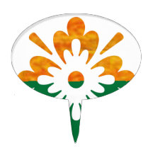 HappyDance Flower : Enjoy n Share the Joy Cake Picks
