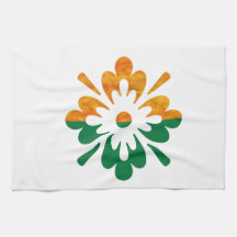HappyDance Flower : Enjoy n Share the Joy Kitchen Towel