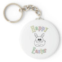 HappyEaster2-Look Im a cute bunny keychains