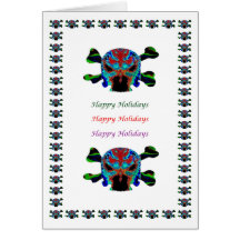HappyHolidays : ART101 Friendly Fire Head Monster Greeting Card