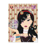 Harajuku Girl Mayumi with Sugar Overkill Friends postcards