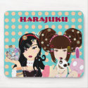 Harajuku Girls in Polka Dots mousepads