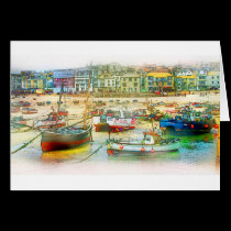 HARBOUR AS A PAINTING cards