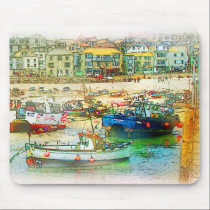HARBOUR AS A PAINTING mousepads