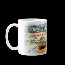 HARBOUR AS A PAINTING mugs