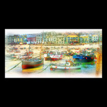 HARBOUR AS A PAINTING photo cards