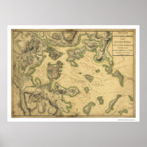 Harbour of Boston Map 1775