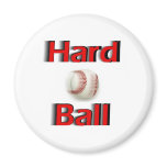 Hard Ball Red Refrigerator Magnets