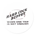Hard cock buffet stickers