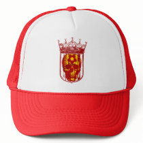 Hard core Spanish futbol fans skull shield gifts Hats