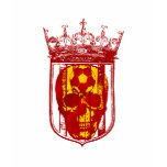Hard core Spanish futbol fans skull shield gifts t-shirts