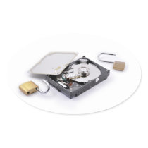 Hard disc protection broken oval stickers