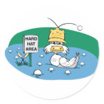 Hard Hat Area stickers