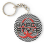 hard Is my style - hardstyle stripes Keychain