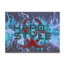 hard is my style - splattergrunge blue | hardstyle postcard
