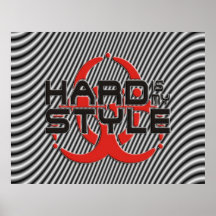 hard is my style | stripes | hardstyle music posters