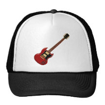 Hard Rock Electric Guitars (red) Trucker Hats