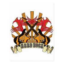 Hard Rock Guitars Postcard