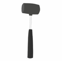 Hard rubber mallet photo cut outs