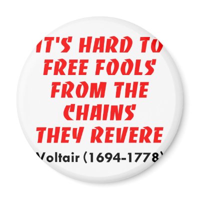 Hard To Free Fools From The Chains They Revere Fridge Magnets by WhiteTiger_LLC