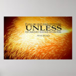 Hard Work Motivational Poster Print
